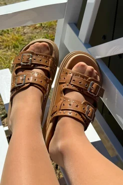 Hot Bloom Annika Sandal Camel
