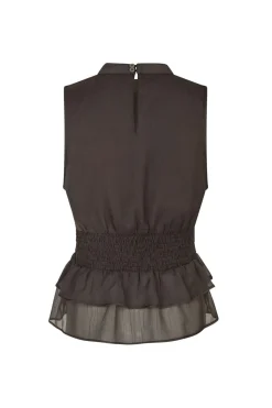 Outlet Neo Noir Ansol Solid Chiffon Top 166671 676