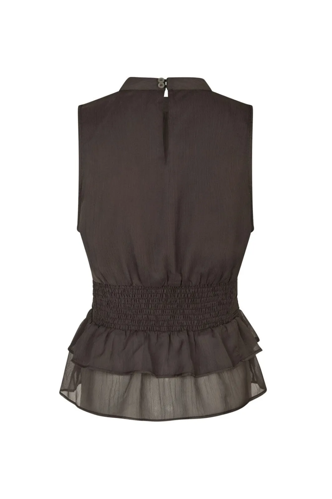 Outlet Neo Noir Ansol Solid Chiffon Top 166671 676