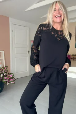 Neo Noir Antonia Crepe Jumpsuit Black