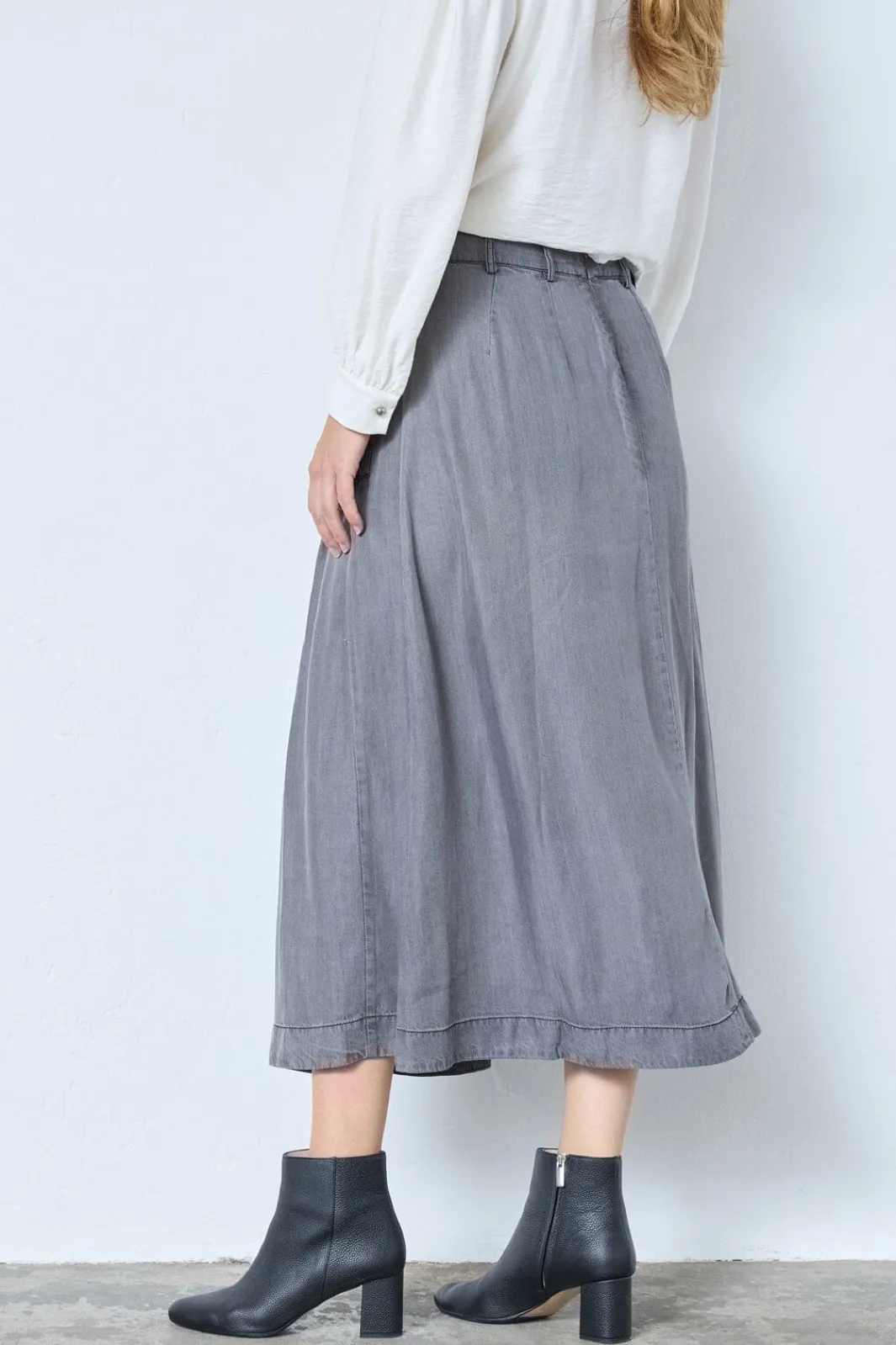 Hot Co´Couture Anyacc Denim Pleat Skirt 34181 139