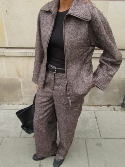 Sale Second Female Arbor Fitted Jacket 59854 6021 Chocolate Plum