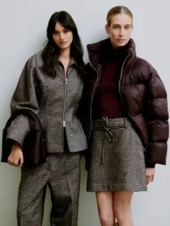 Sale Second Female Arbor Fitted Jacket 59854 6021 Chocolate Plum