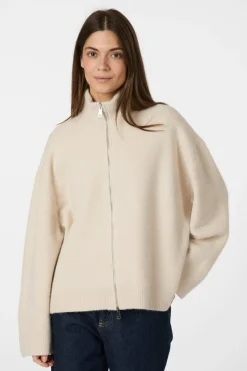 Neo Noir Asley Zip Knit Cardigan 164973 124