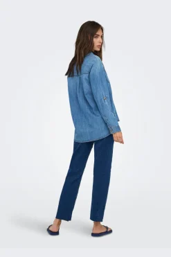 Clearance Only Asmin Shirt L/S Akm 4888010 Medium Blue Denim