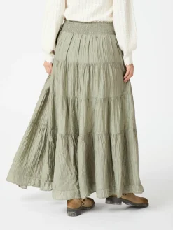 Hot Neo Noir Asta Crepe Skirt 164387 Smoke Green