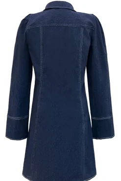 New Liberte Asta-V-Neck Dress Blue Denim