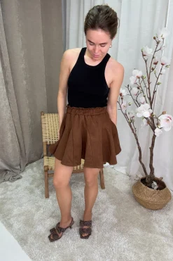 Sale A-bee Astrid Skirt A Dark Brown