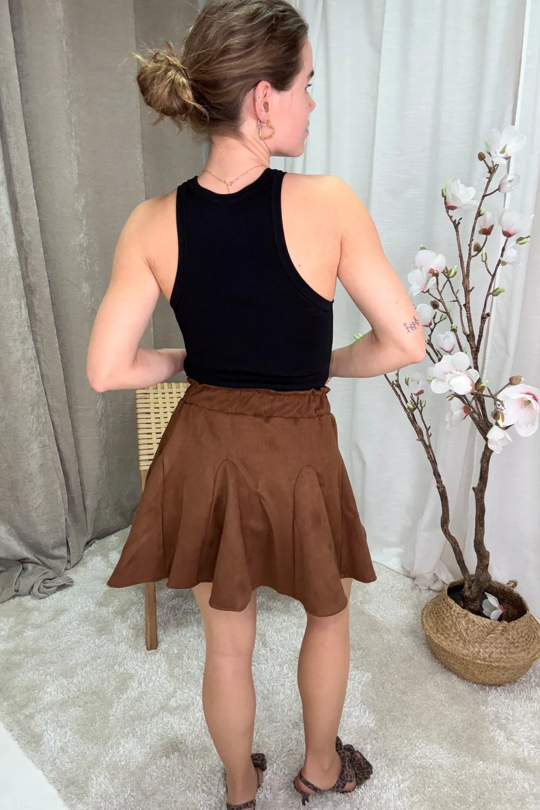 Sale A-bee Astrid Skirt A Dark Brown