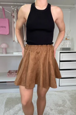 Discount A-bee Astrid Skirt A Camel
