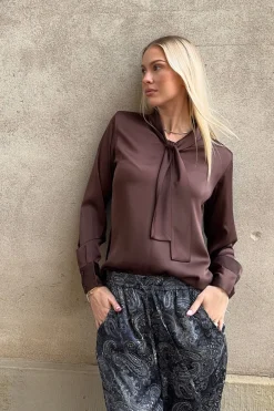 Clearance Karmamia Audrey Blouse 2235 Semi Rich Brown