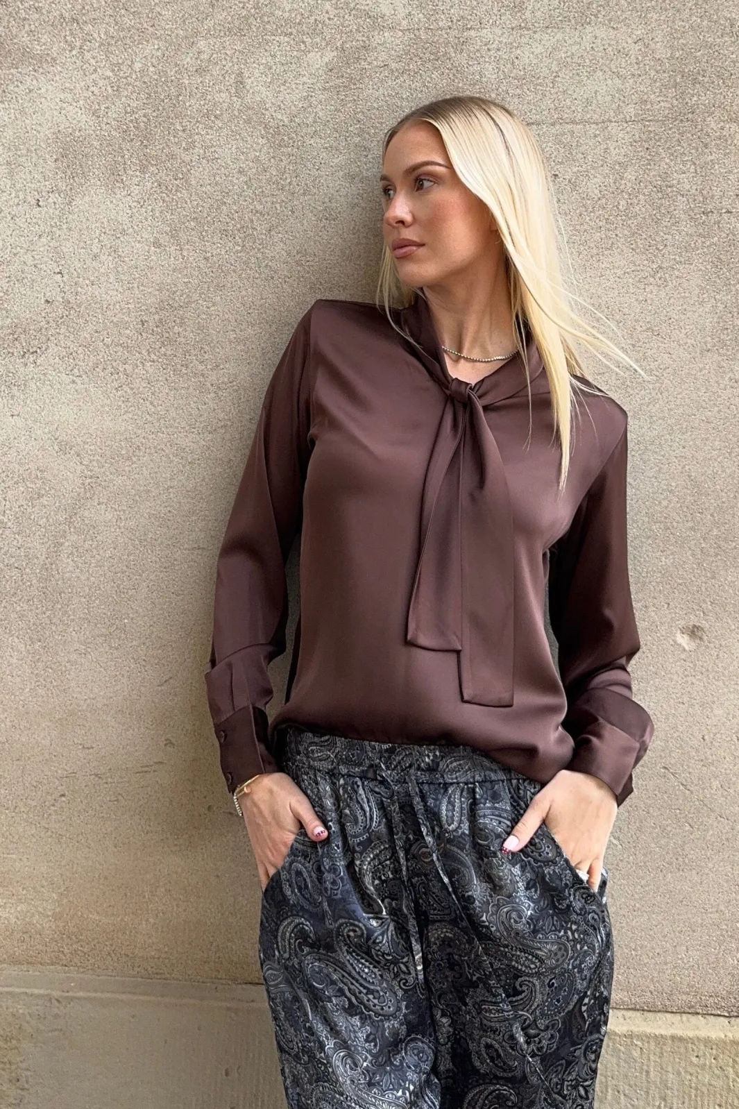 Clearance Karmamia Audrey Blouse 2235 Semi Rich Brown
