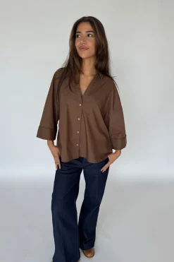 Hot Continue Augusta Shirt 14985 Dark Brown