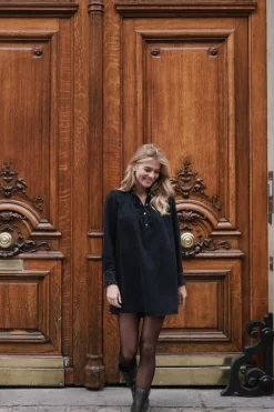 Best Neo Noir Ava Denim Dress Black