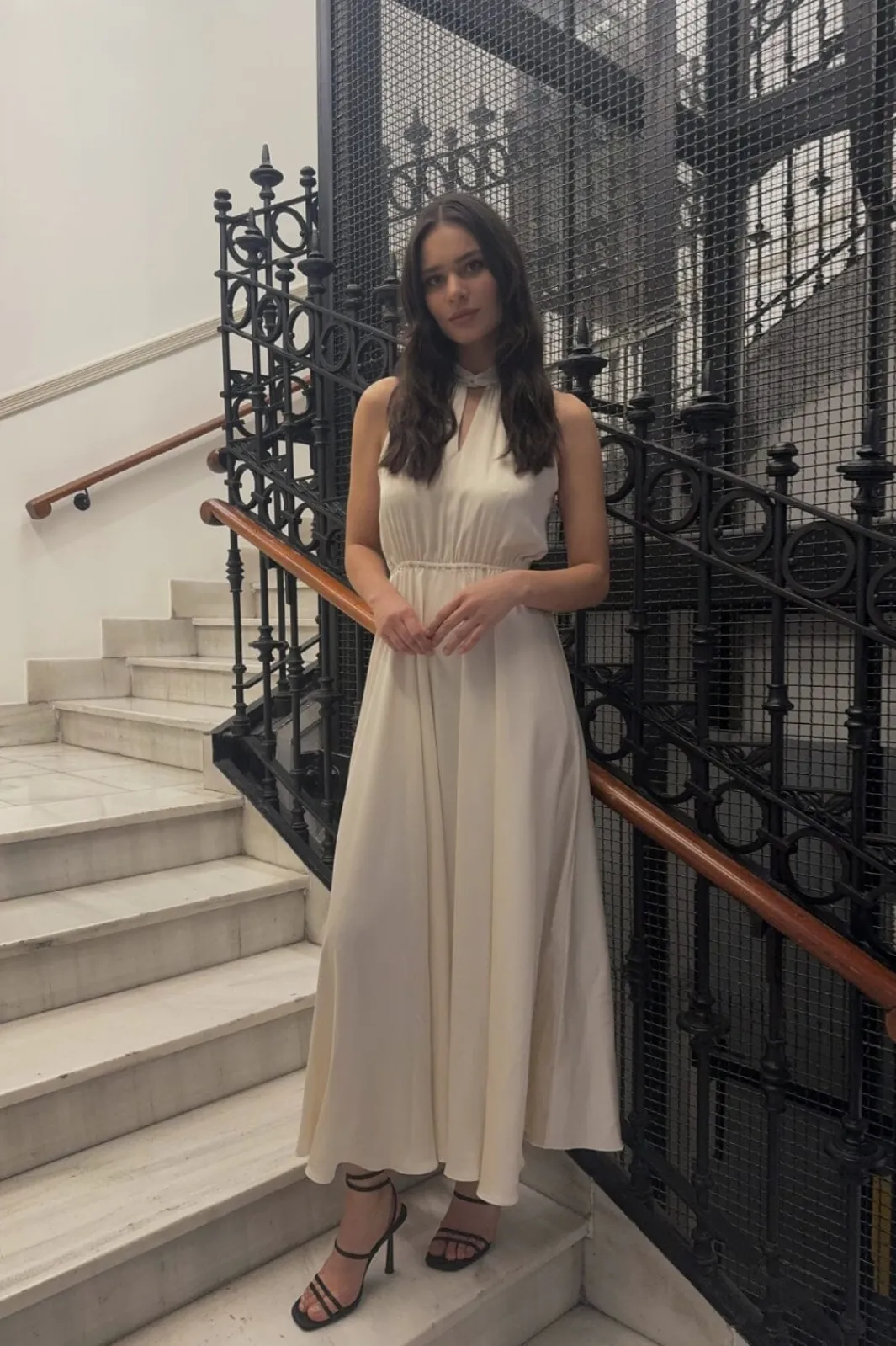 Hot Karmamia Ava Maxi Dress 2087 Porcelain