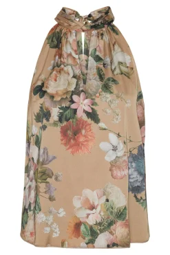 Clearance Karmamia Ava Top 2170 Taupe Bloom