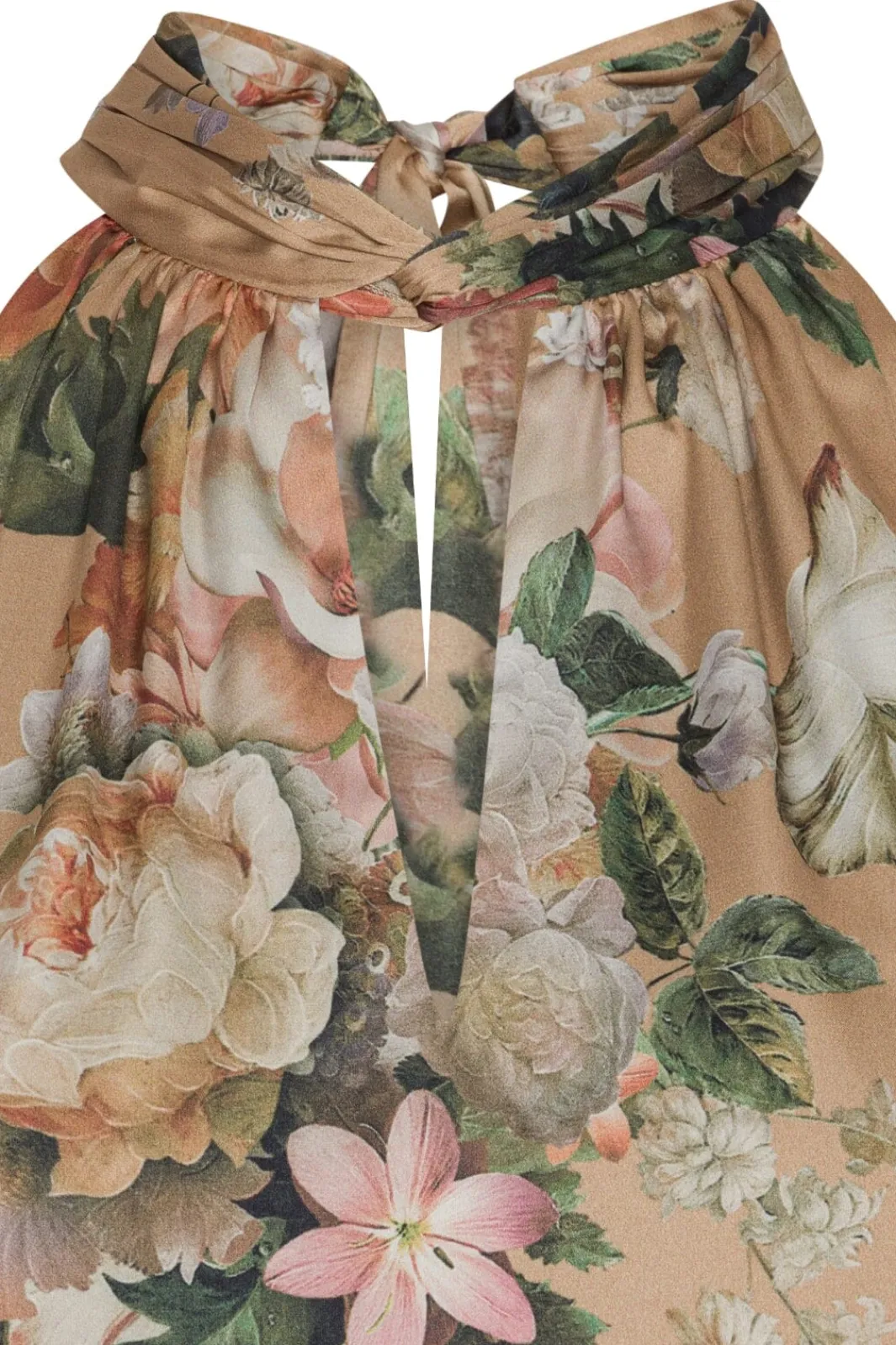 Clearance Karmamia Ava Top 2170 Taupe Bloom
