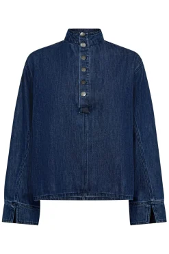 Hot Co´Couture Azminacc Denim Placket Blouse 35948 552