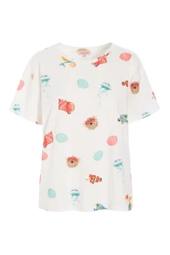 Clearance Hunkøn Azura T-Shirt 26012 White Ocean