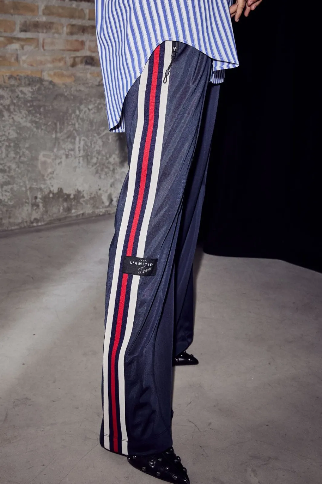 Haute L'Amitié Baggy Rn Track Pants HL10481 Navy