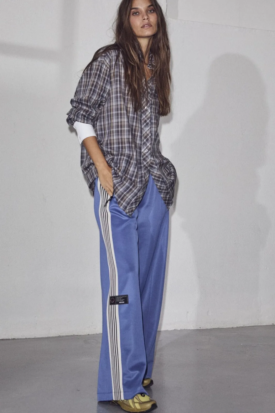 Clearance Haute L'Amitié Baggy Track Pants HL10018 Blue