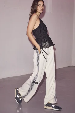 Hot Haute L'Amitié Baggy Track Pants HL10018 Off-White