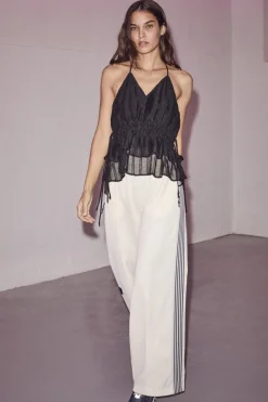 Hot Haute L'Amitié Baggy Track Pants HL10018 Off-White