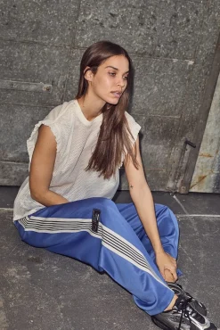 Hot Haute L'Amitié Baggy Track Tall Pants HL10071 Blue