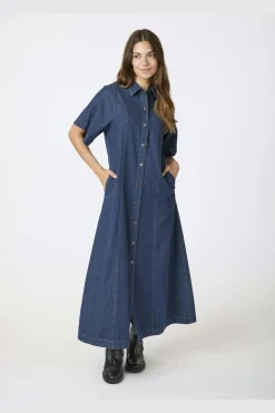 Best Neo Noir Balli Denim Dress Dark Blue