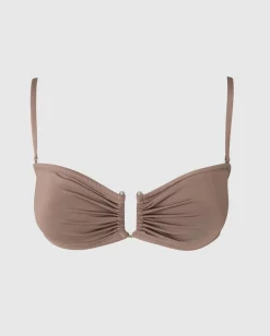 New Understatement Underwear Bandeau Bikini Top Mauve