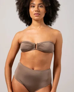 New Understatement Underwear Bandeau Bikini Top Mauve