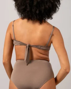 New Understatement Underwear Bandeau Bikini Top Mauve