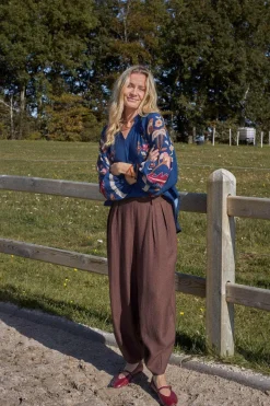 Online Black Colour Bcabu Balloon Pant 41023 Coffee
