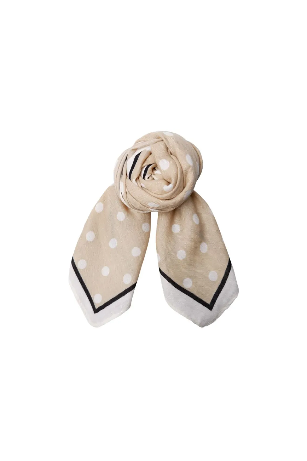 New Black Colour Bcanneli Mini Scarf 3652 Beige