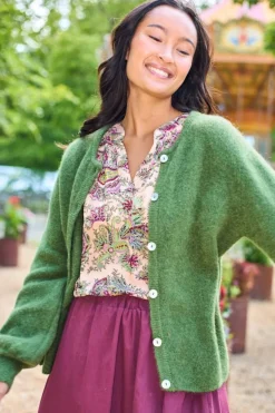 Black Colour Bcbella Knit Cardigan 1205 Moss Green