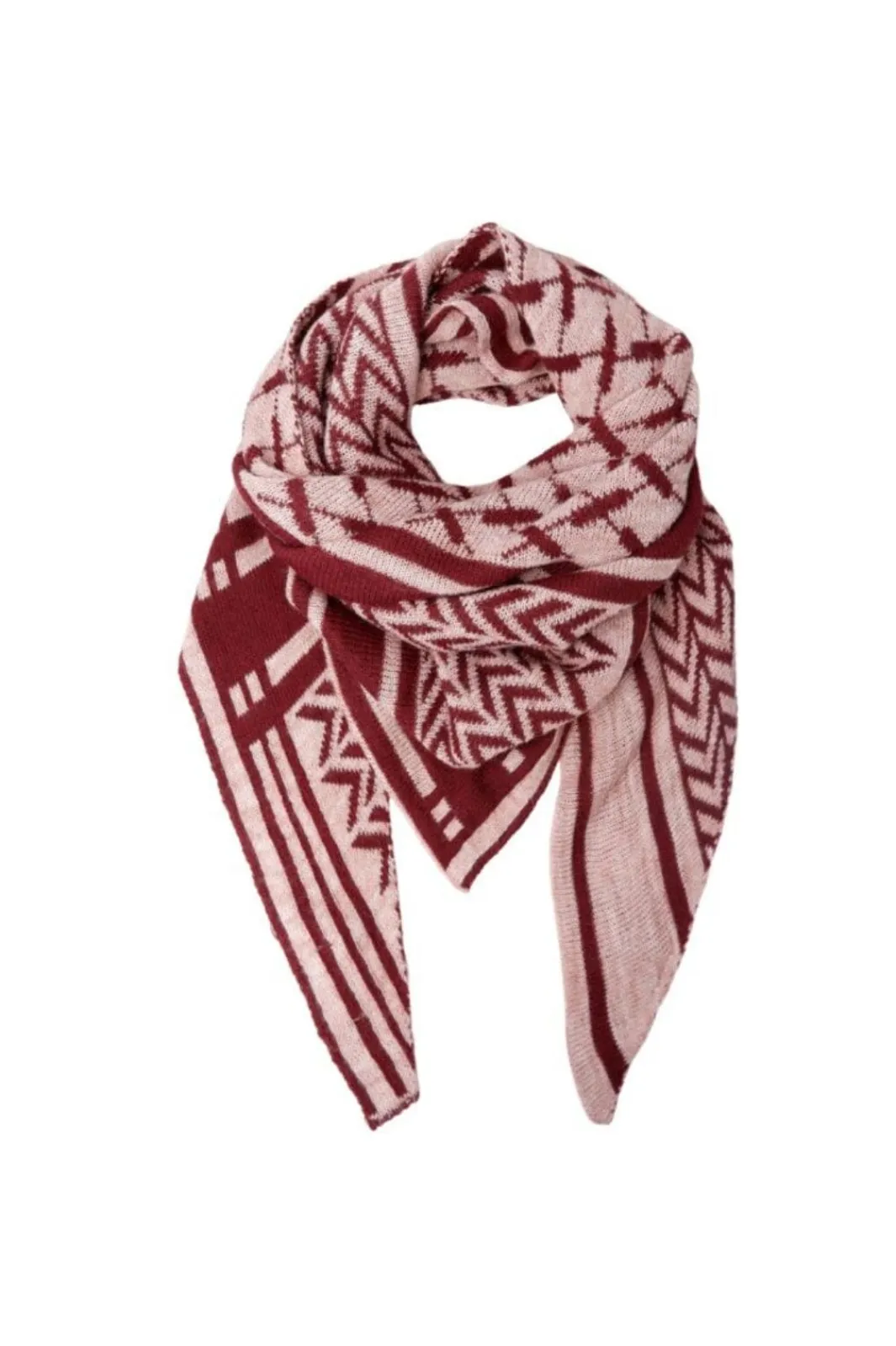 Clearance Black Colour Bcbex Triangle Scarf 208279 Wine