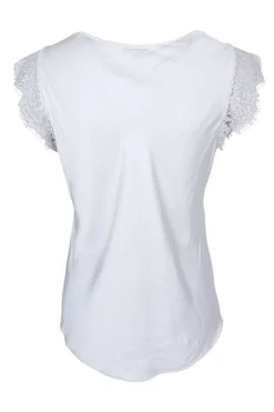 Outlet Black Colour Bcbilly Lace Top Vintage Dyed Ivory