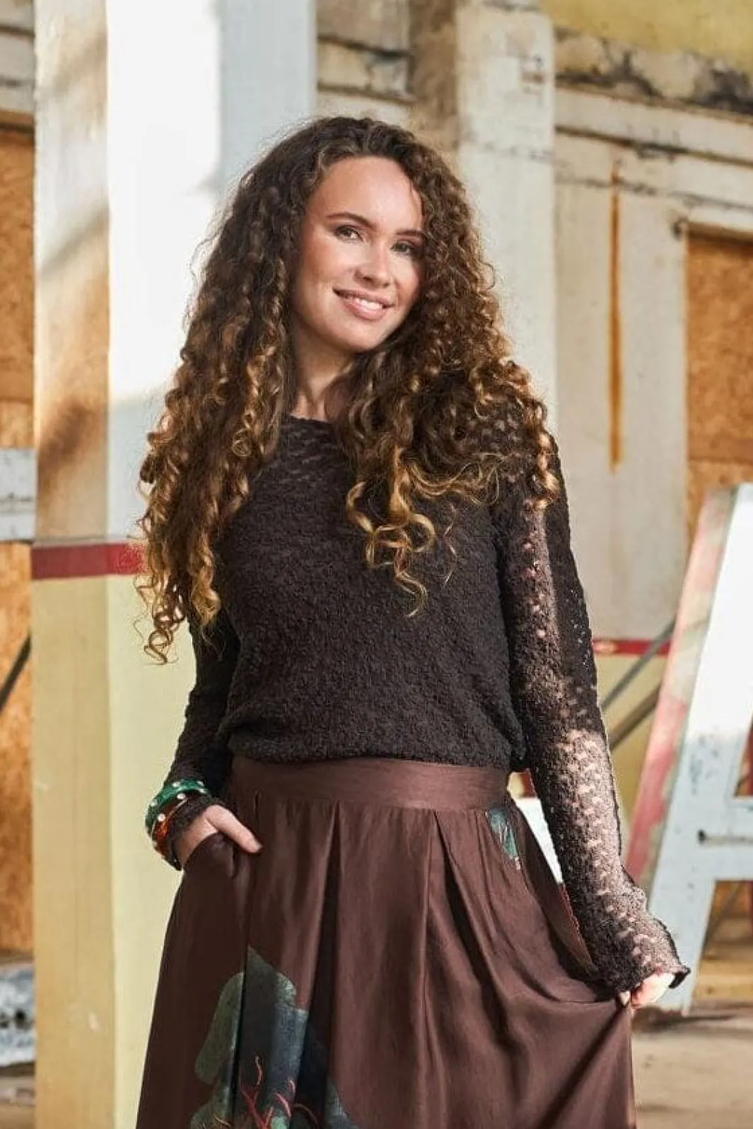 New Black Colour Bcblair Ls Lace Blouse 41049 Shirts