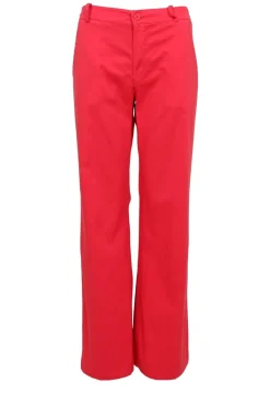 Outlet Black Colour Bcbox Canvas Stretch Pant 40443 Red