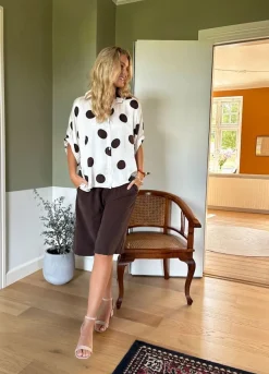 New Black Colour Bccasba Long Shorts 41009 Coffee