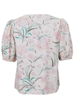 Online Black Colour Bccassandra Ss Blouse 40882 Off White Rose