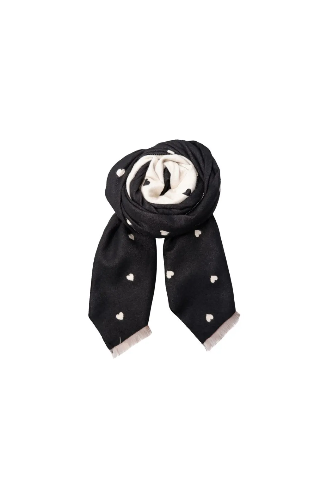 Sale Black Colour Bccathy Winter Scarf 208427 Black/Beige