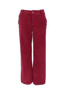 New Black Colour Bccora Corduroy Box Pant 40676 Wine