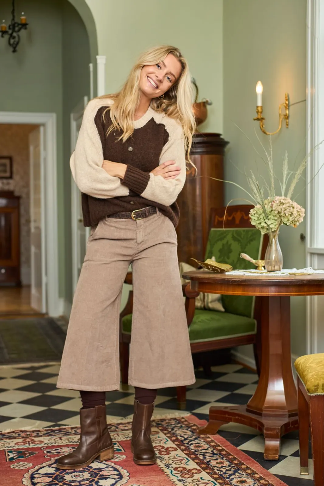 Best Black Colour Bccora Culotte Pant 41042 Lt. Nougat