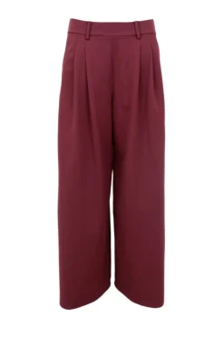 Clearance Black Colour Bcdavi Wideleg Pant 40974 Plum