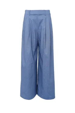 New Black Colour Bcdavina Wideleg Pant 40865 Lt. Denim Melange