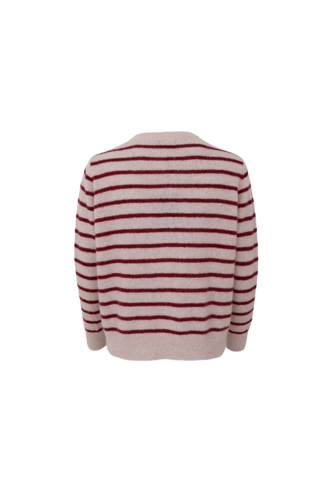 Hot Black Colour Bcdell Striped Knit Cardigan 1197 Wine