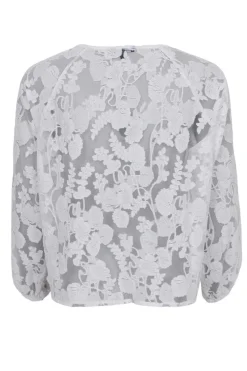 Best Black Colour Bcdream Lace Blouse 40856 White