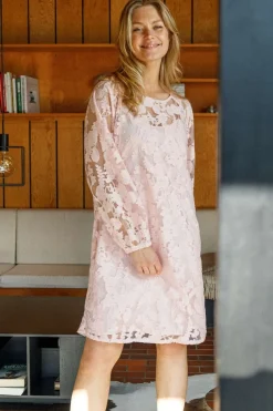 Sale Black Colour Bcdream Lace Dress 40857 Lt. Rose