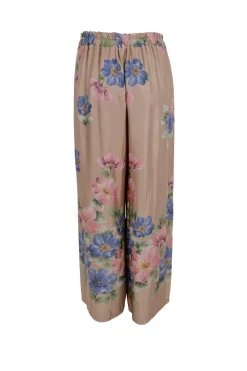 Black Colour Bcemme Flower Pants 40950 Frappe
